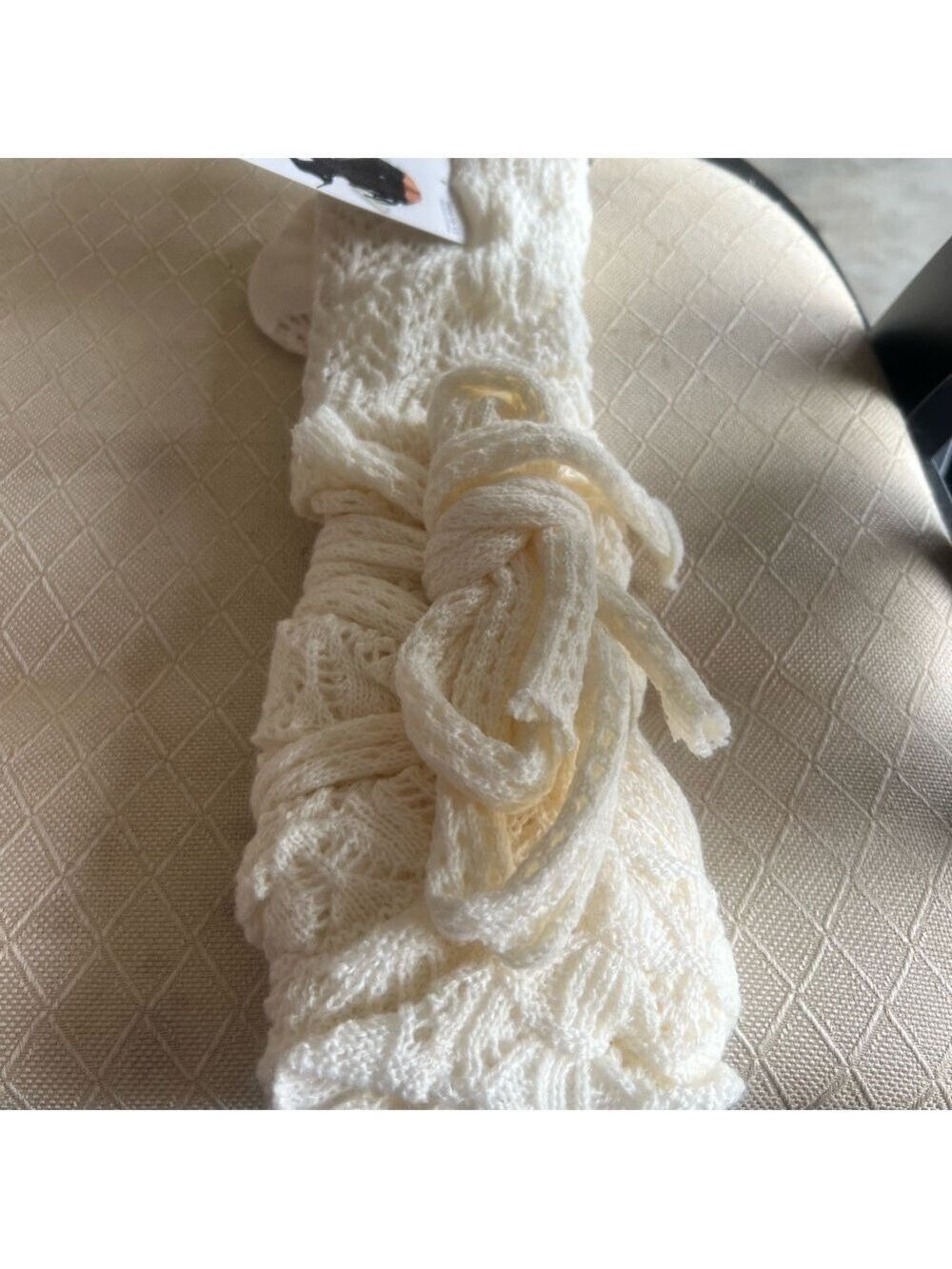 MeMoi White Over the Knee Socks - Picture 4 of 5